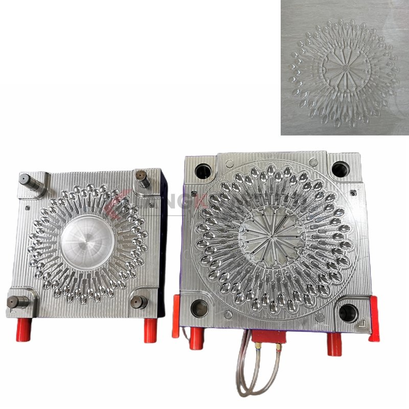 Short cycle time plastic spoon mould multi-cavity