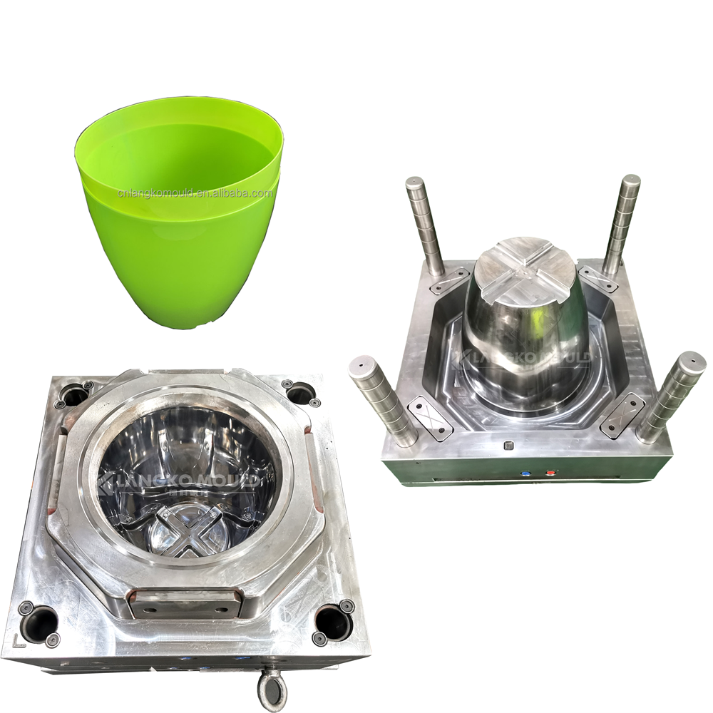 Plastic injection flower pot mold