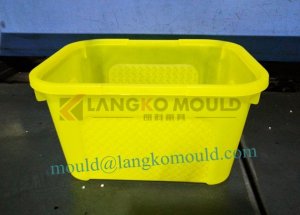 Plastic rattan flower pot moulds and molding supplier