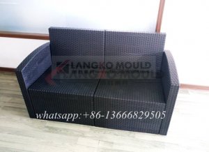 Plastic rattan sofa moulds design and manufacture