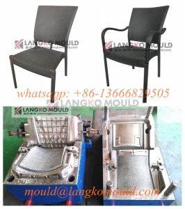 Garden injection rattan chair mould details